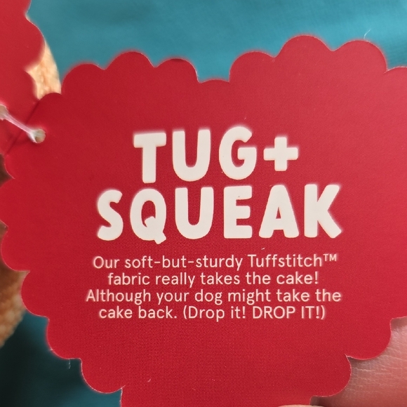 BARK Yours Chewly Cake and Deep Roots Carrot Dog Toys - Picture 3 of 4